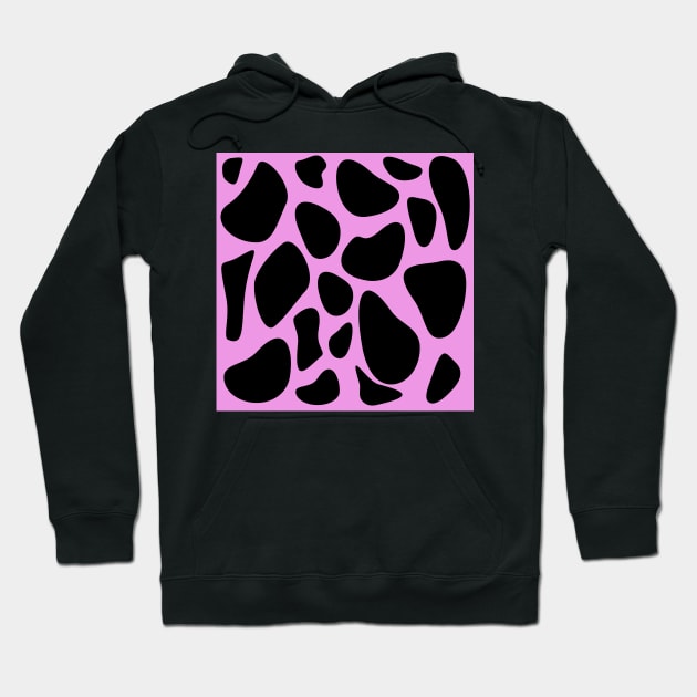 Dalmatian dog spots on a bright pink background Hoodie by designInk